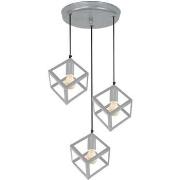 Lustres, suspensions et plafonniers Tosel Lustre grappe métal aluminiu...