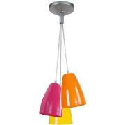 Lustres, suspensions et plafonniers Tosel Lustre grappe métal aluminiu...