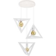 Lustres, suspensions et plafonniers Tosel Lustre grappe bois blanc