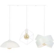 Lustres, suspensions et plafonniers Tosel Lustre bar métal blanc