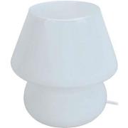 Lampes de bureau Tosel Lampe de chevet champignon verre blanc