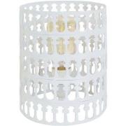 Lampes de bureau Tosel Lampe de chevet cylindrique métal blanc