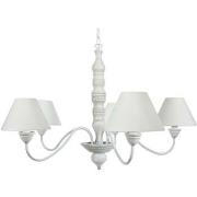 Lustres, suspensions et plafonniers Tosel Lustre multi bras bois blanc...