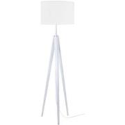 Lampadaires Tosel Lampadaire trépied bois blanc d'ivoire