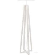 Lampadaires Tosel Lampadaire colonne bois blanc d'ivoire