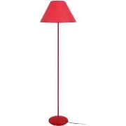 Lampadaires Tosel Lampadaire droit métal rouge