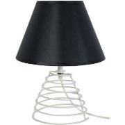 Lampes de bureau Tosel Lampe de chevet conique métal blanc d'ivoire et...
