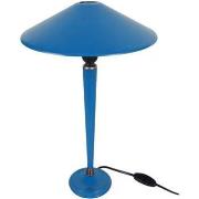 Lampes de bureau Tosel Lampe de chevet conique métal bleu