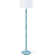 Lampadaires Tosel Lampadaire droit bois bleu et blanc