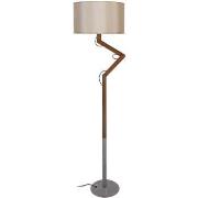 Lampadaires Tosel Lampadaire articulé bois foncé