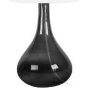 Lampes de bureau Tosel Lampe de chevet bouteille verre fumé et blanc