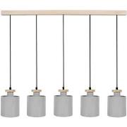 Lustres, suspensions et plafonniers Tosel Lustre bar métal gris