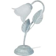 Lampes de bureau Tosel Lampe de chevet bras métal gris et satiné