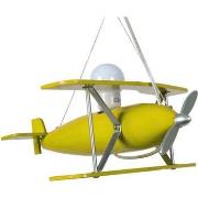 Lustres, suspensions et plafonniers Tosel Suspension avion bois jaune