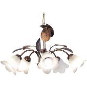 Lustres, suspensions et plafonniers Tosel Lustre multi bras métal marr...