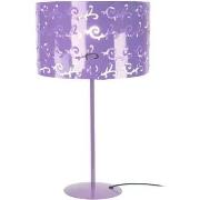 Lampes de bureau Tosel Lampe de chevet droit métal mauve