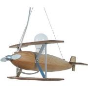 Lustres, suspensions et plafonniers Tosel Suspension avion bois nature...