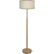 Lampadaires Tosel Lampadaire droit bois naturel et marron