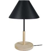 Lampes de bureau Tosel Lampe de chevet droit bois naturel et noir