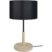 Lampes de bureau Tosel Lampe de chevet droit bois naturel et noir