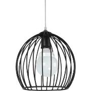 Lustres, suspensions et plafonniers Tosel Suspension globe métal noir