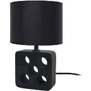 Lampes de bureau Tosel Lampe de chevet carré bois noir