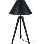 Lampes de bureau Tosel Lampe de chevet trépied bois noir