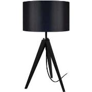 Lampes de bureau Tosel Lampe de chevet trépied bois noir