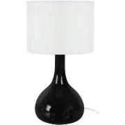 Lampes de bureau Tosel Lampe de chevet bouteille verre noir et blanc