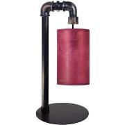 Lampes de bureau Tosel Lampe de chevet arqué métal noir et rouge