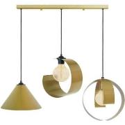 Lustres, suspensions et plafonniers Tosel Lustre bar métal or