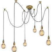 Lustres, suspensions et plafonniers Tosel Lustre grappe métal or