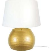 Lampes de bureau Tosel Lampe de salon globe métal or et blanc