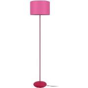 Lampadaires Tosel Lampadaire droit métal rose