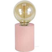 Lampes de bureau Tosel Lampe de chevet cylindrique bois rose