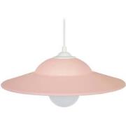 Lustres, suspensions et plafonniers Tosel Suspension dôme métal rose p...