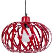 Lustres, suspensions et plafonniers Tosel Suspension globe métal rouge