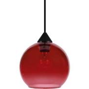 Lustres, suspensions et plafonniers Tosel Suspension globe verre rouge