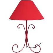 Lampes de bureau Tosel Lampe de chevet colonne métal rouge