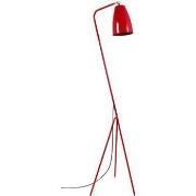 Lampadaires Tosel lampadaire liseuse articulé métal rouge