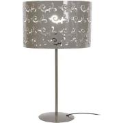 Lampes de bureau Tosel Lampe a poser droit métal taupe