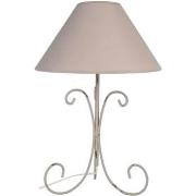 Lampes de bureau Tosel Lampe de chevet colonne métal taupe