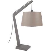 Lampes de bureau Tosel Lampe de chevet arqué bois taupe