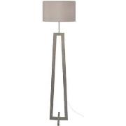 Lampadaires Tosel Lampadaire colonne bois taupe