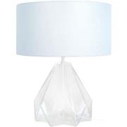Lampes de bureau Tosel Lampe de salon géométrique verre transparent et...