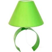 Lampes de bureau Tosel Lampe de chevet demi cylindrique métal vert