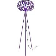 Lampadaires Tosel Lampadaire trépied métal violet