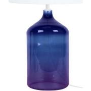 Lampes de bureau Tosel Lampe de chevet bouteille verre violet et blanc