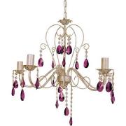 Lustres, suspensions et plafonniers Tosel Lustre multi bras métal blan...