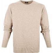 Sweat-shirt William Lockie Pull Laine Beige